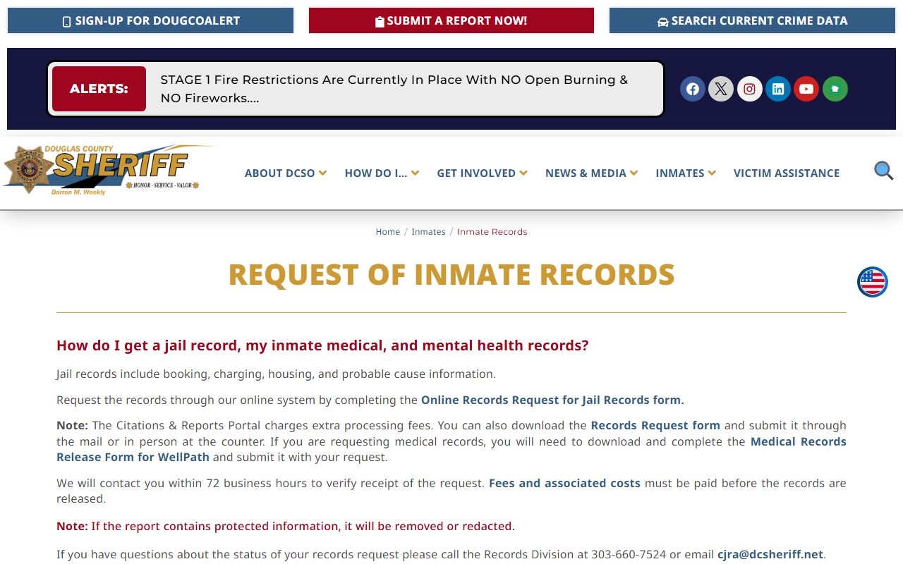 Douglas County jail roster inmate list