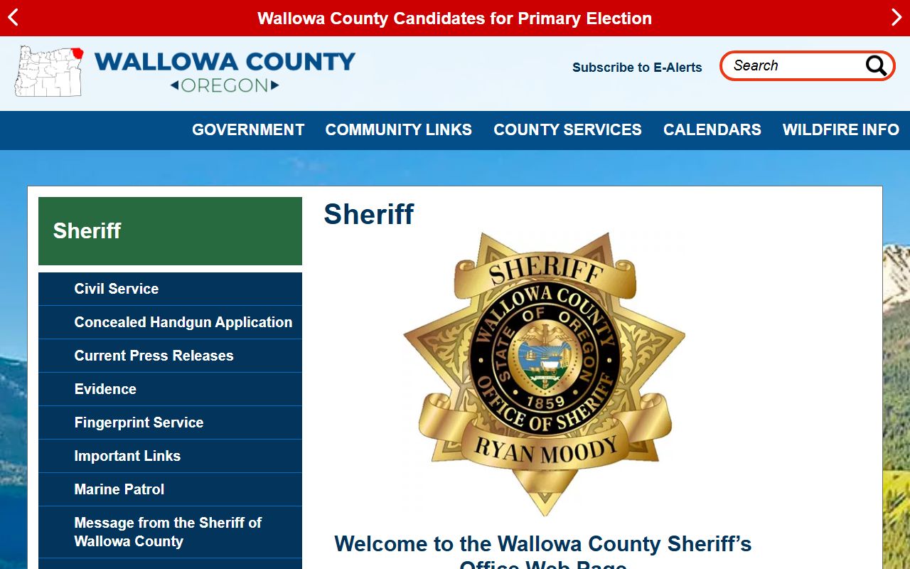 Wallowa County jail roster search